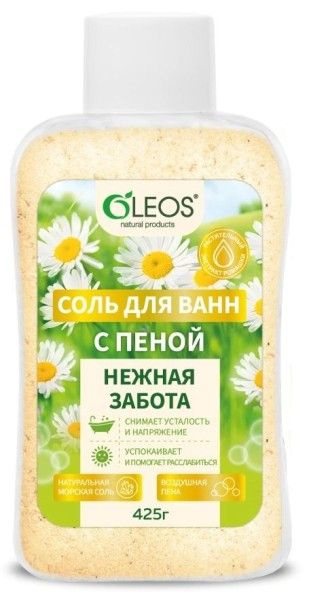 Изображение товара Соль для ванны с пеной Нежная забота Oleos 425г Соль для ванны с пеной Нежная забота Oleos 425г фотография