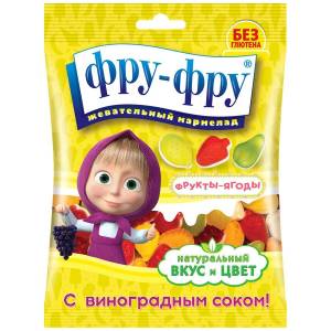 Мармелад фру-фру маша и медведь фруктовый коктейль 100г