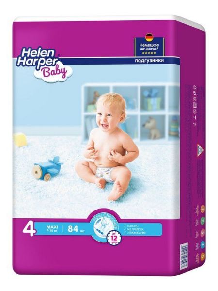 Изображение товара Подгузники Хелен Харпер детские Вaby Maxi 7-14kg 84шт Подгузники Хелен Харпер детские Вaby Maxi 7-14kg 84шт фотография